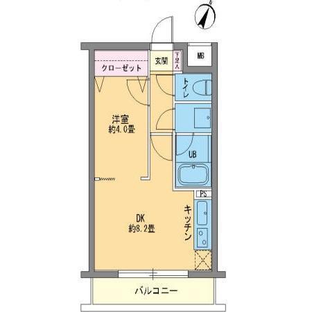 カスタリア千駄ヶ谷（402） 間取り図画像