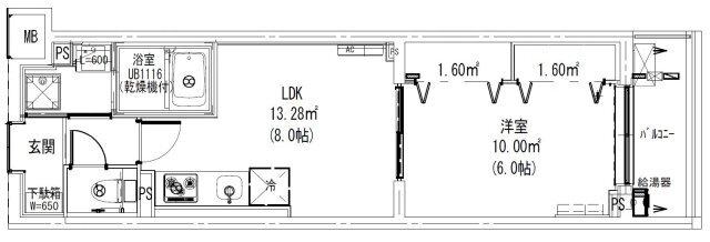 Leaf Village 新宿若松（208） 間取り図画像