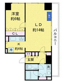 五番町マンション（201） 間取り図画像