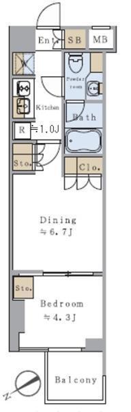 Ｂｒｉｌｌｉａ　ｉｓｔ　千駄ヶ谷（315） 間取り図画像