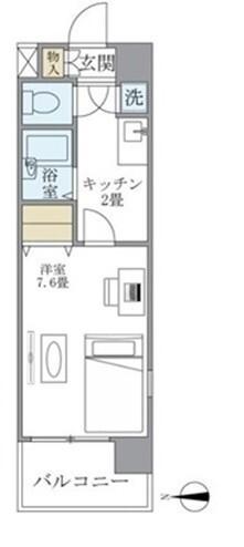 イーストコート芝（801） 間取り図画像