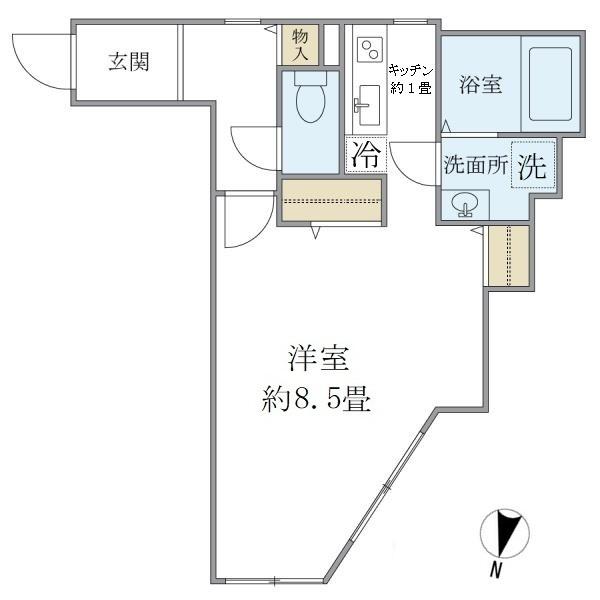モデュロール上落合（103） 間取り図画像