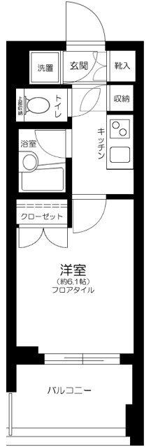 パレステュディオ芝浦シティ 間取り図画像