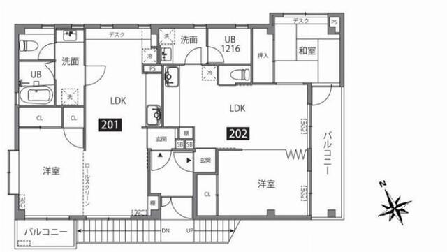 グランバリュー永福町（202） 間取り図画像