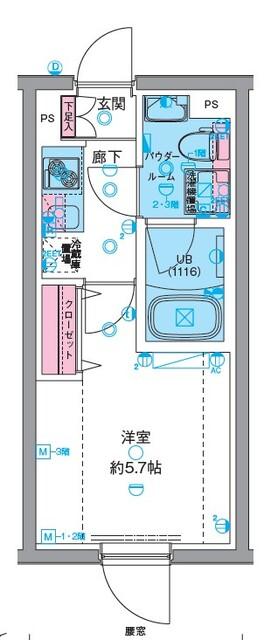 GENOVIA高円寺Ⅱ 間取り図画像
