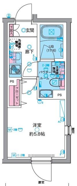 GENOVIA高円寺Ⅱ（0106） 間取り図画像
