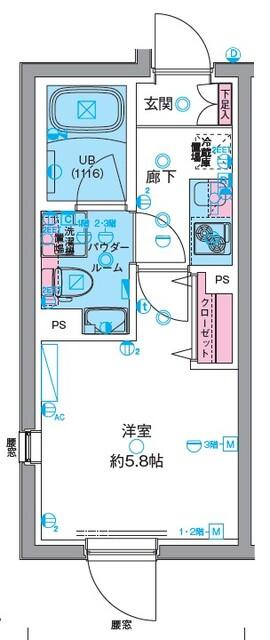GENOVIA高円寺Ⅱ（0305） 間取り図画像