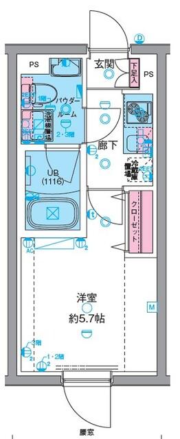 GENOVIA高円寺Ⅱ（0204） 間取り図画像
