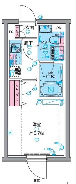GENOVIA高円寺Ⅱ 間取り図画像
