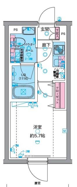 GENOVIA高円寺Ⅱ（0202） 間取り図画像