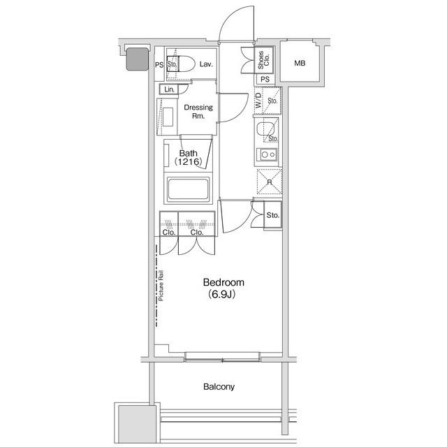 ザ・パークハビオ渋谷クロス（722） 間取り図画像