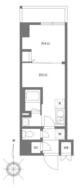 ハーモニーレジデンスグローバルキャピタル（0203） 間取り図画像