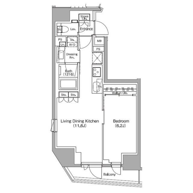 ザ・パークハビオ中野新橋（902） 間取り図画像
