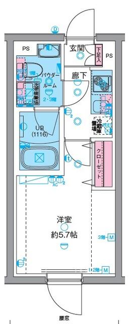 GENOVIA高円寺Ⅱ（0108） 間取り図画像