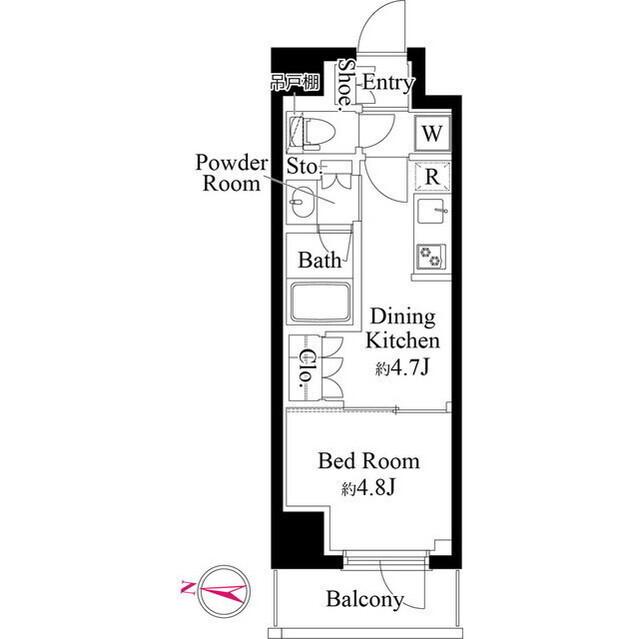 グランパセオ清澄白河Ⅱ（0605） 間取り図画像