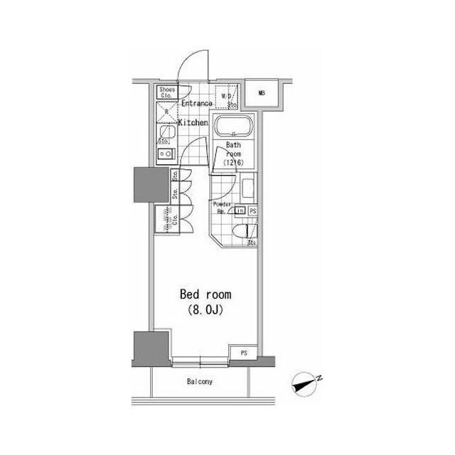 パークハビオ新橋（807） 間取り図画像