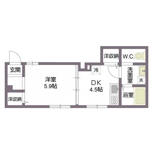 ハルキ押上（102号室） 間取り図画像