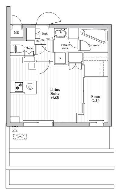 レジデンス東中野ガーデン 間取り図画像