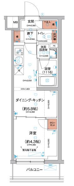ハーモニーレジデンス羽田天空橋 間取り図画像