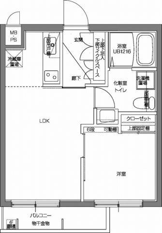 パティーナV代々木上原 間取り図画像