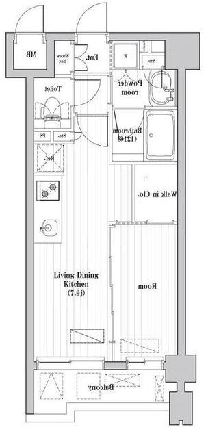 レジデンス桜新町ガーデン 間取り図画像