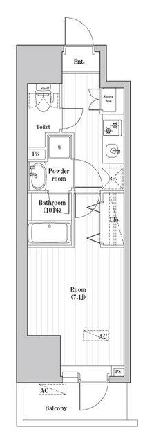 オーパスレジデンス武蔵小山 間取り図画像