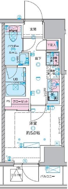 ジェノヴィア桜上水Ⅱ 間取り図画像