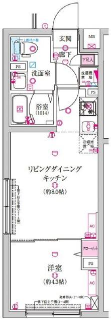 ラフィスタ豪徳寺 間取り図画像