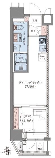 CREATIF蔵前 間取り図画像