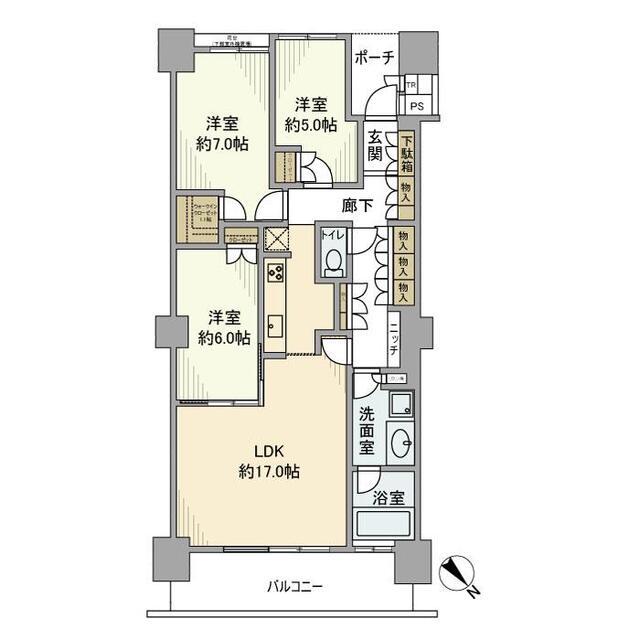シティタワー品川（2118） 間取り図画像