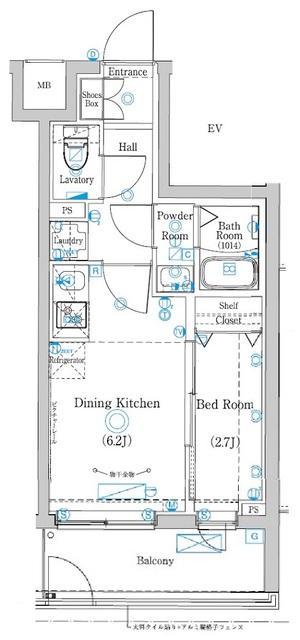 ラフィスタ品川戸越 間取り図画像