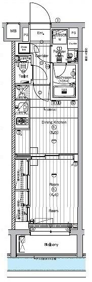 PREMIUM CUBE 新宿中井 間取り図画像