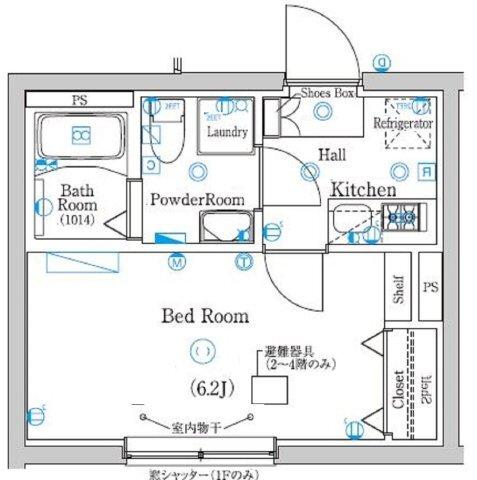 ラフィスタ品川西大井 間取り図画像