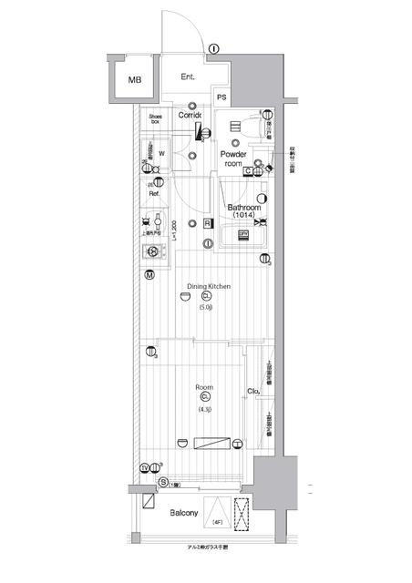 PREMIUM CUBE 亀戸 間取り図画像
