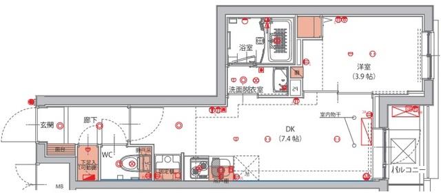 ハーモニーレジデンス東京南砂パークサイド 間取り図画像