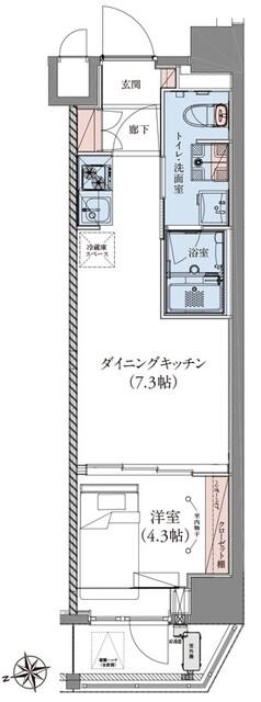 CREATIF蔵前 間取り図画像