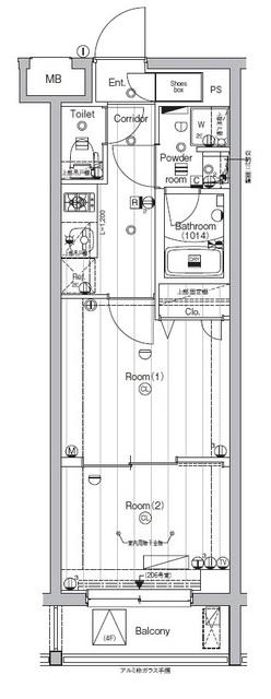 PREMIUM　CUBE　東高円寺 間取り図画像