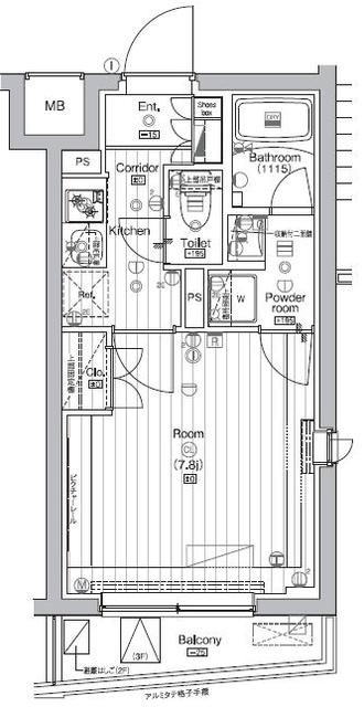 COURTYARD洗足 間取り図画像
