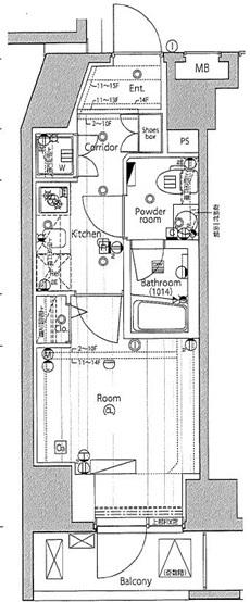 プレミアムキューブＧ渋谷神南 間取り図画像