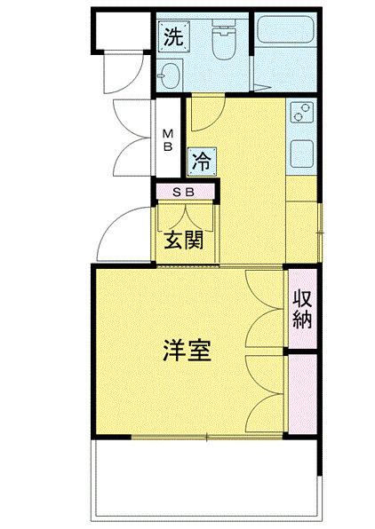 キャステリーノ三宿（406） 間取り図画像