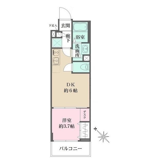 ＷＨＡＲＦ西馬込（402） 間取り図画像