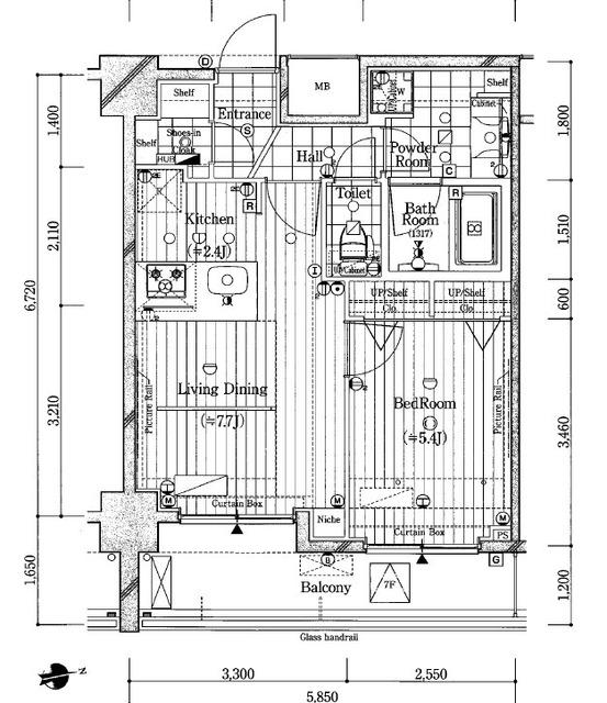ガリシア代々木（904） 間取り図画像
