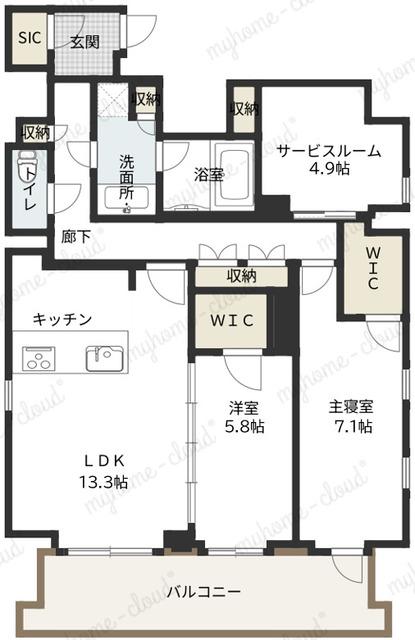 アスデュール日本橋人形町（1101） 間取り図画像