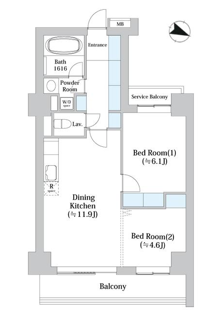 アーバンシティ音羽（502） 間取り図画像