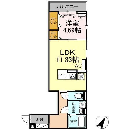アナシエ亀有（302） 間取り図画像