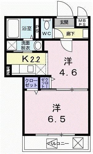 エバーグリーンアベニュー（102） 間取り図画像