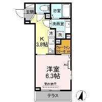 Olive Sun（105） 間取り図画像