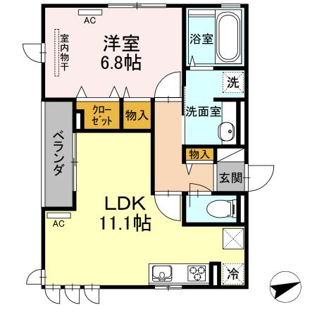 クリア南砂（101） 間取り図画像