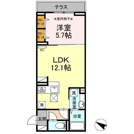 セレスティア北烏山（107） 間取り図画像