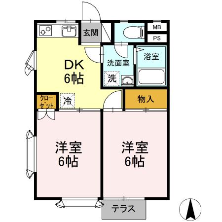 メイプルハイツ（103） 間取り図画像